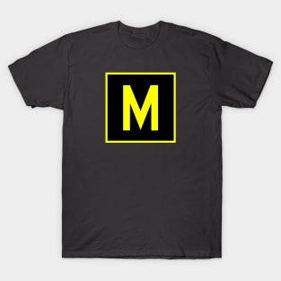 M - Mike - FAA taxiway sign, phonetic alphabet T-Shirt